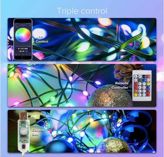 10 Meters LED Strip Lights with Bluetooth App and Remote Controller RGB Waterproof Lights Multicolor LED Lights for Home Decoration, Bedroom, Diwali, False Ceiling