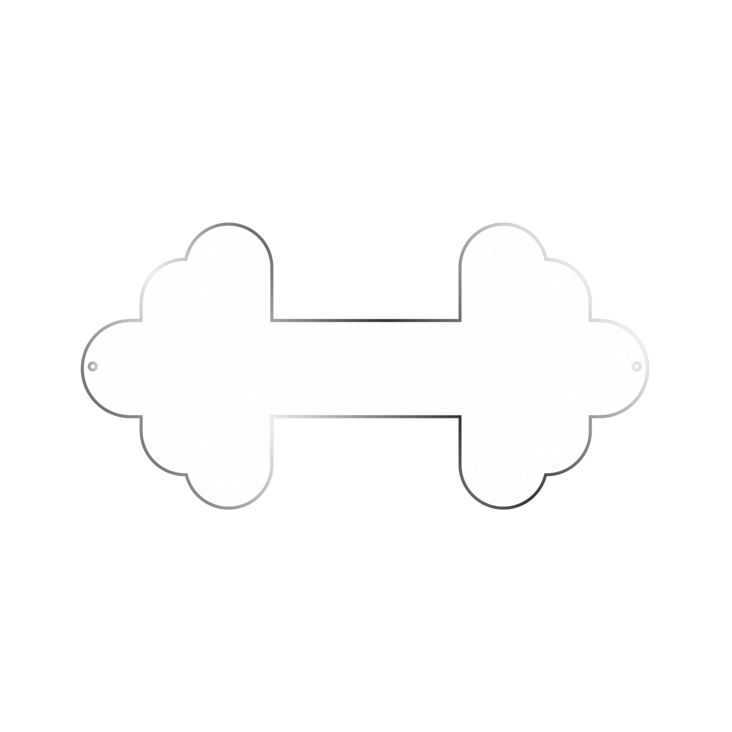 Dumbbell Neon Sign, Gym Wall Hanging