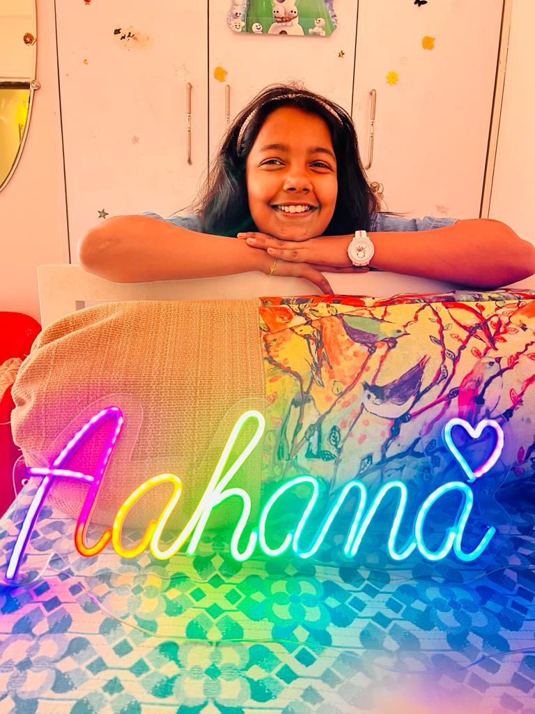 Florays Customized Neon Light Frame With Name