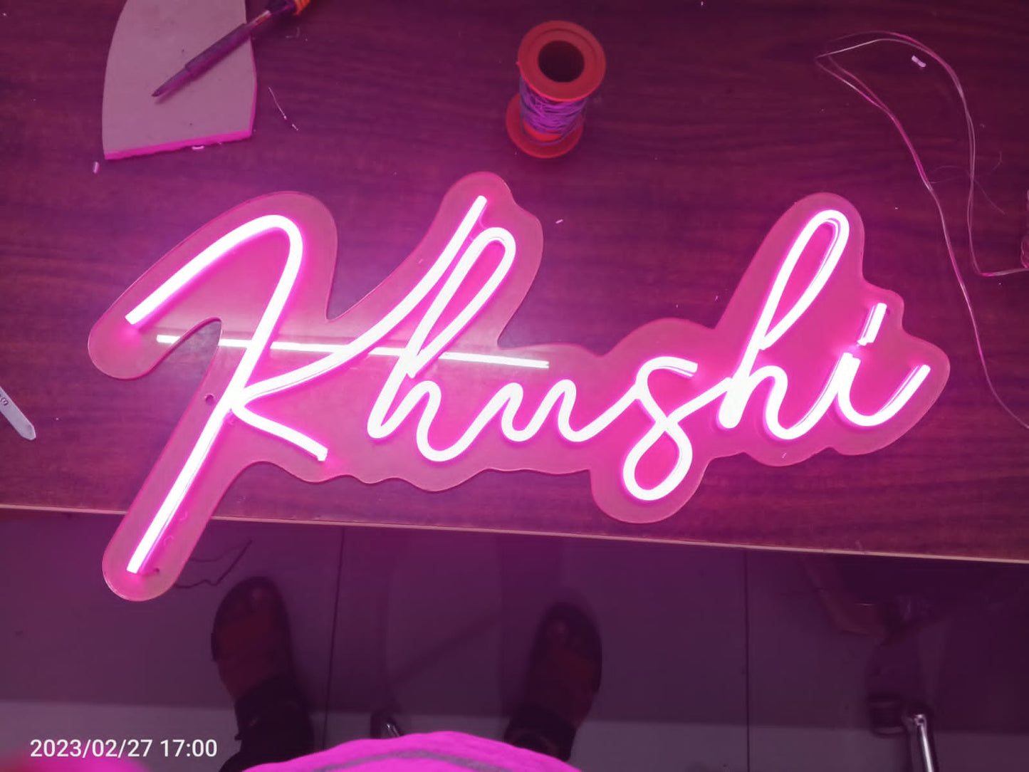 Customized Neon Light Frame With Name - Homely Arts
