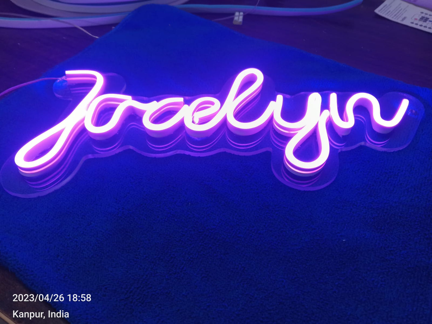 Customized Neon Light Frame With Name - Homely Arts