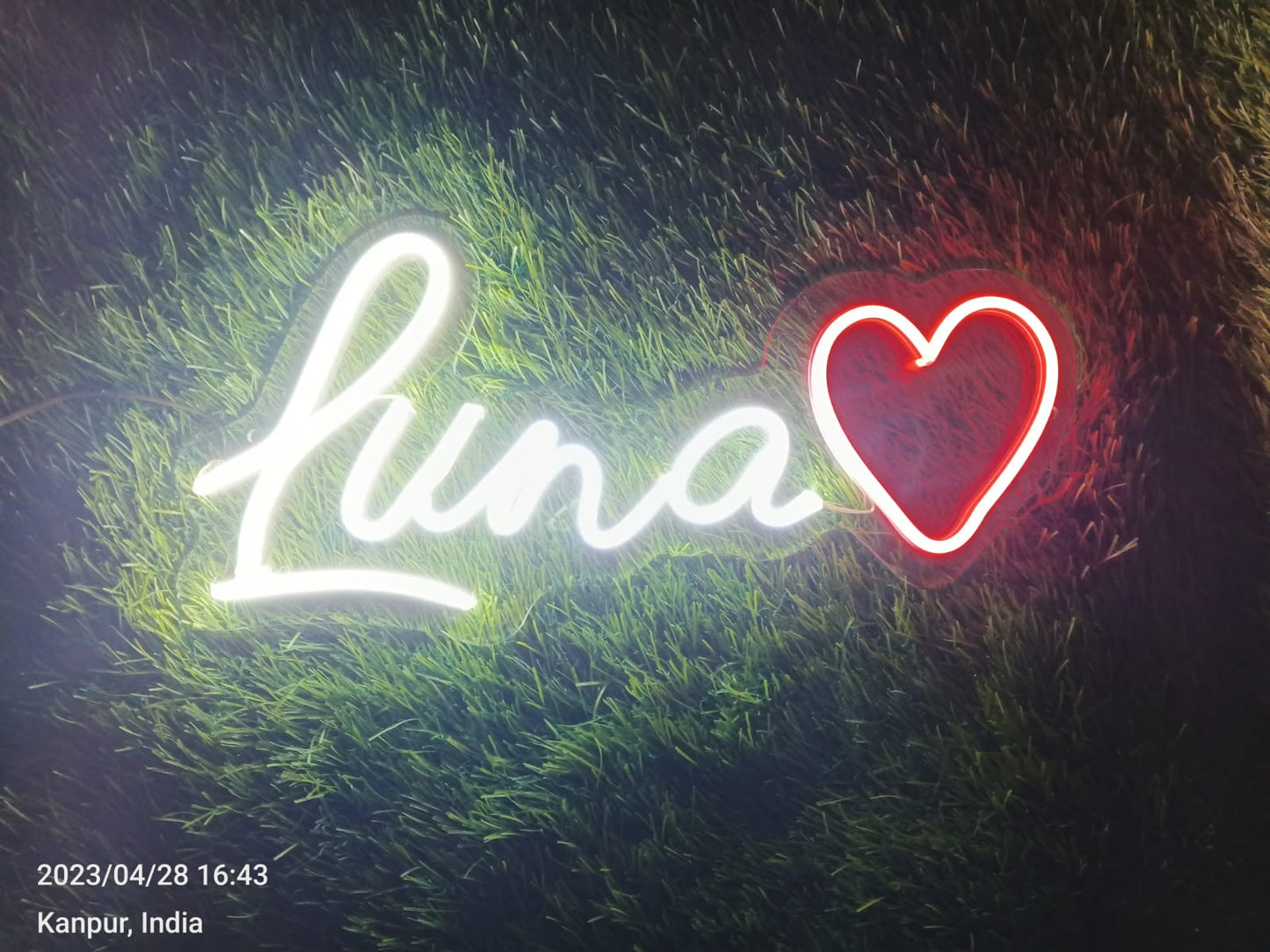 Customized Neon Light Frame With Name - Homely Arts