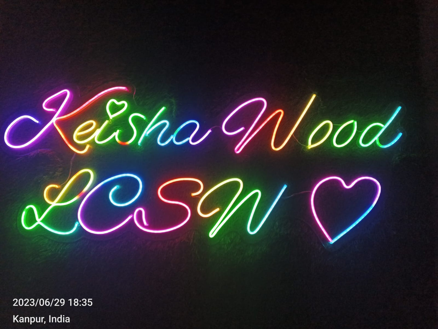Florays Customized Neon Light Frame With Name