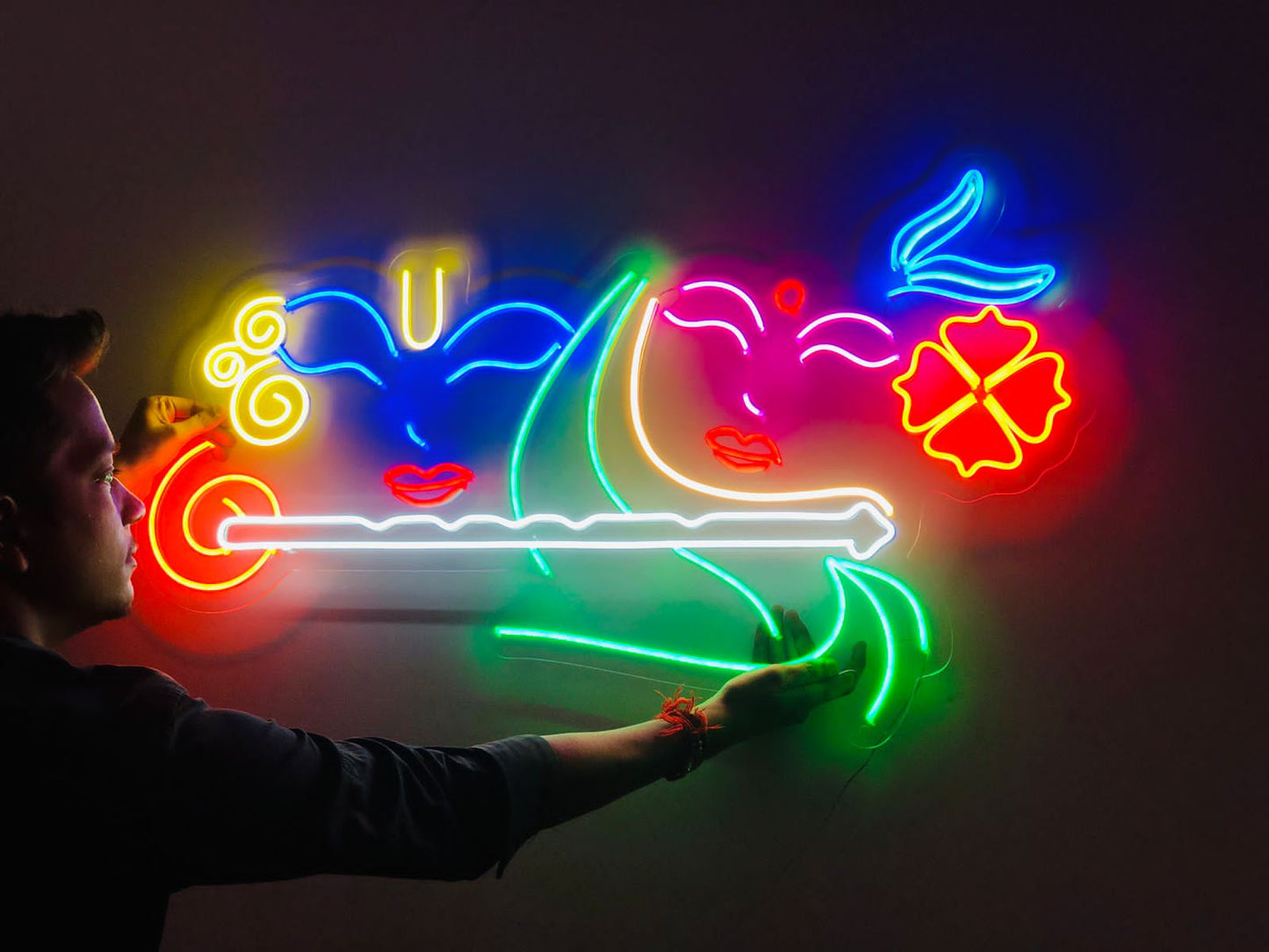 Radha krishna Custom Neon LED Sign