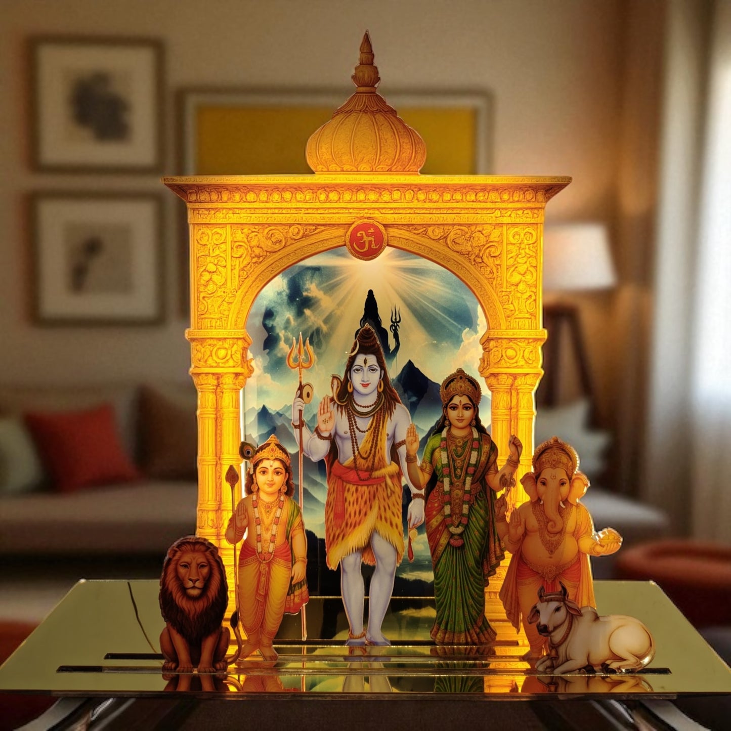 Acrylic Led Neon Shiv Pariwa