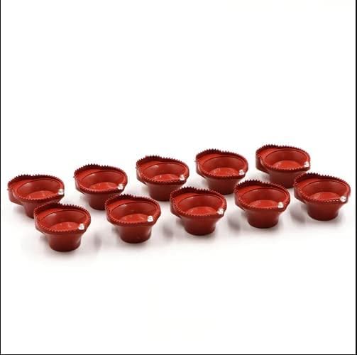 Water Sensor LED Brown Diyas Candle Eco-Friendly Diya, Battery Operated