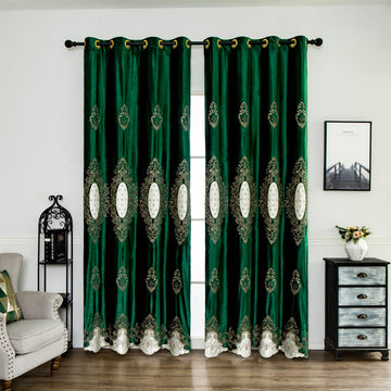 Premium Velvet Embroidery Curtains