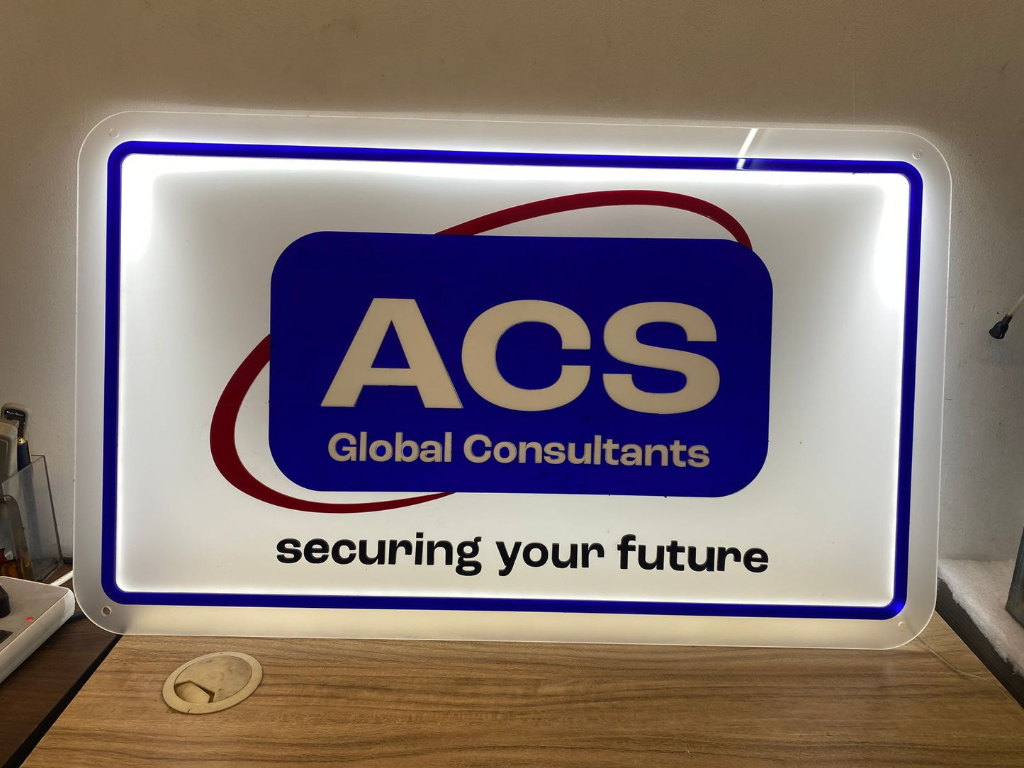 Custom Backlit Acrylic Sign | Acrylic Logo Sign (India)