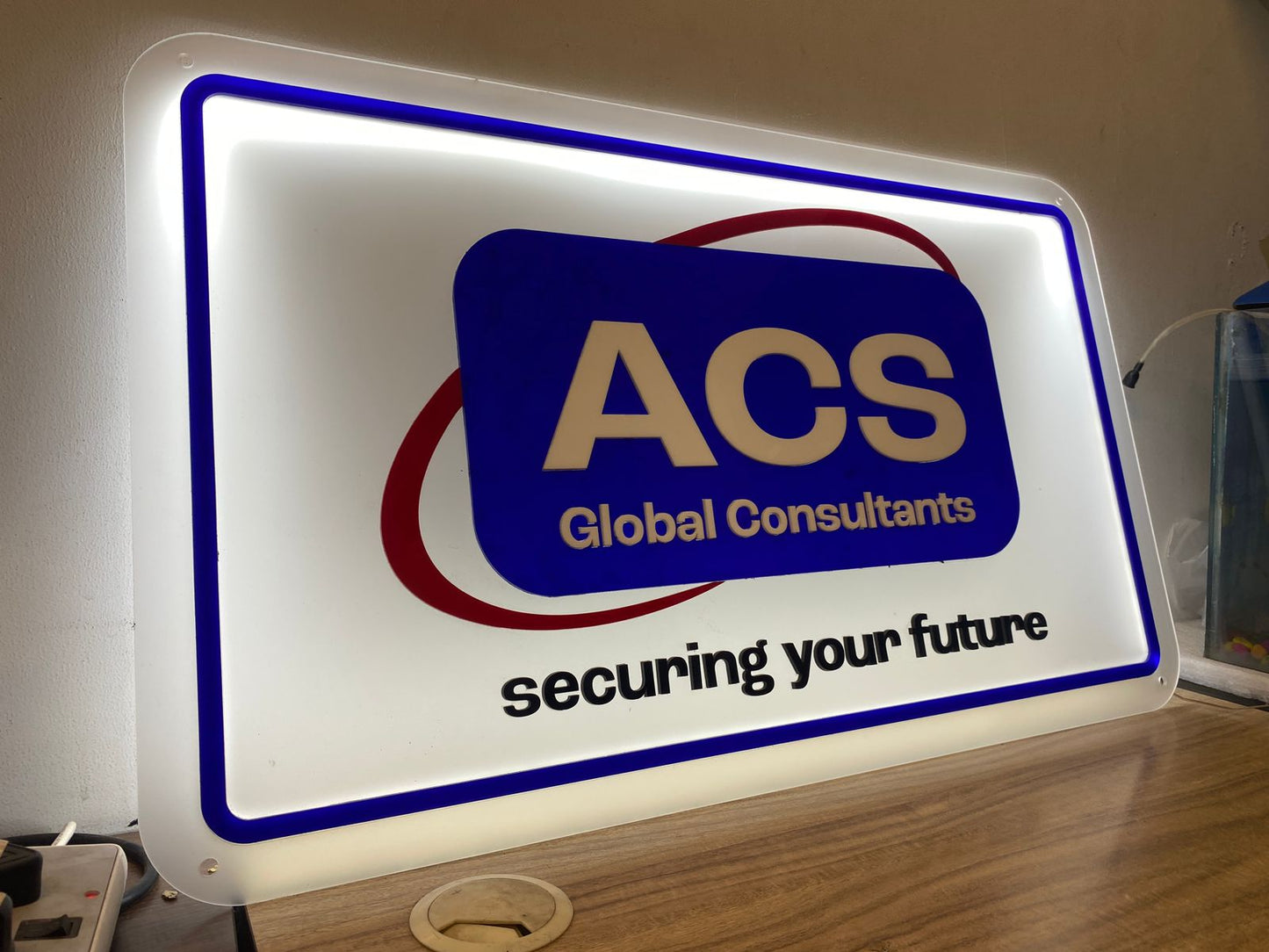 Custom Backlit Acrylic Sign | Acrylic Logo Sign (India)