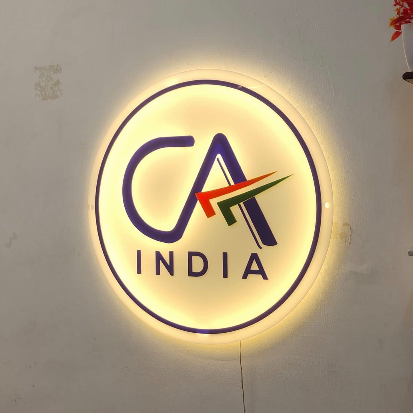 CA Backlit Neon Sign – Illuminate Your Professional Identity
