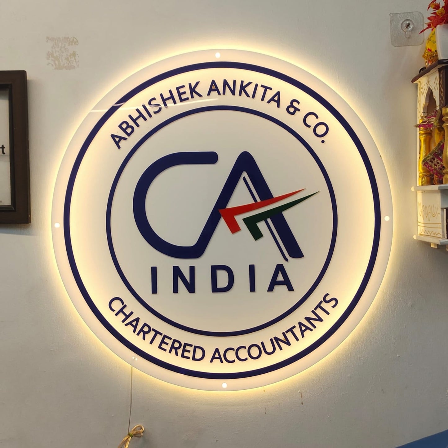 CA Backlit Neon Sign – Illuminate Your Professional Identity