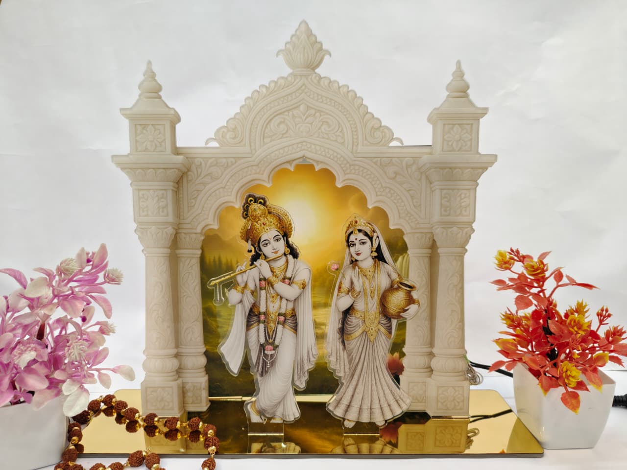 Radha Krishna Acrylic Backlit Sign 10x10 inches