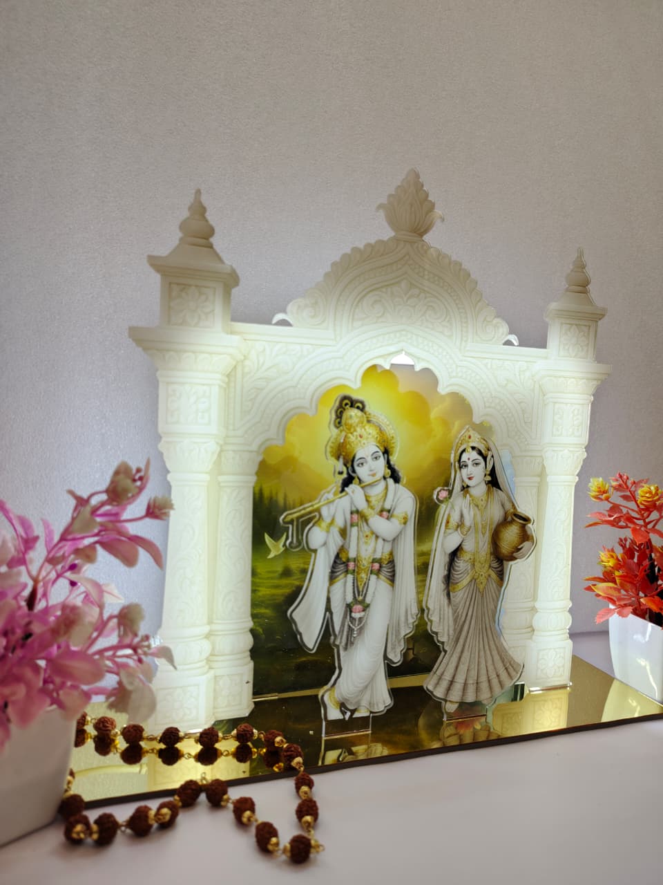 Radha Krishna Acrylic Backlit Sign 10x10 inches