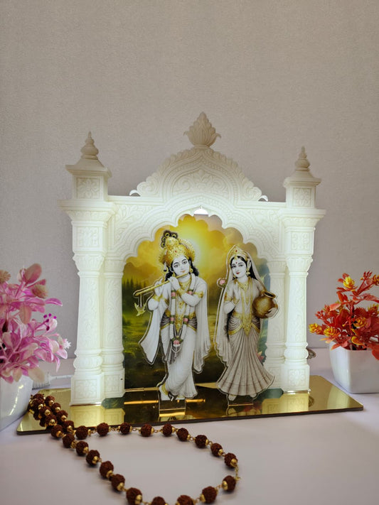 Radha Krishna Acrylic Backlit Sign 10x10 inches