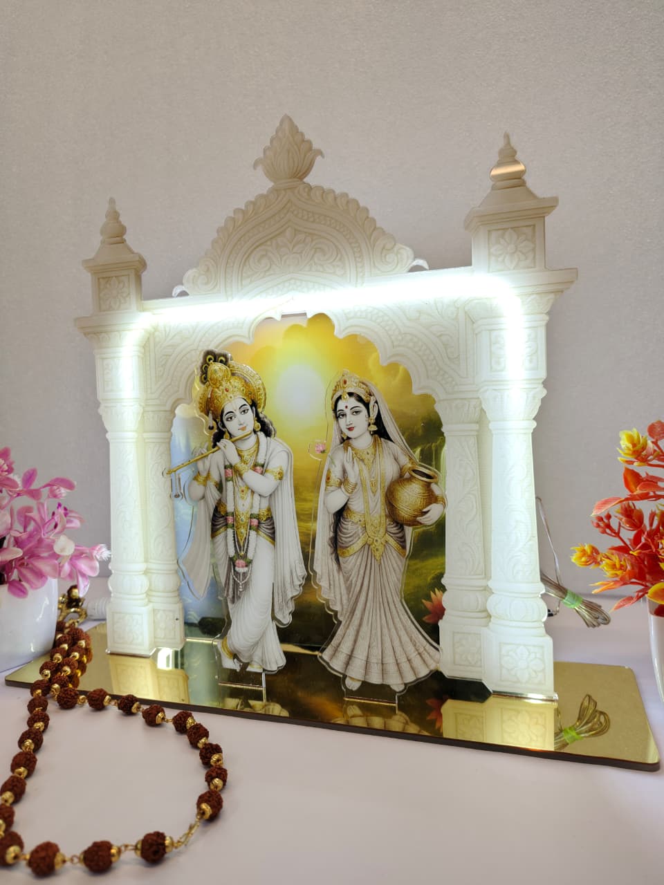 Radha Krishna Acrylic Backlit Sign 10x10 inches