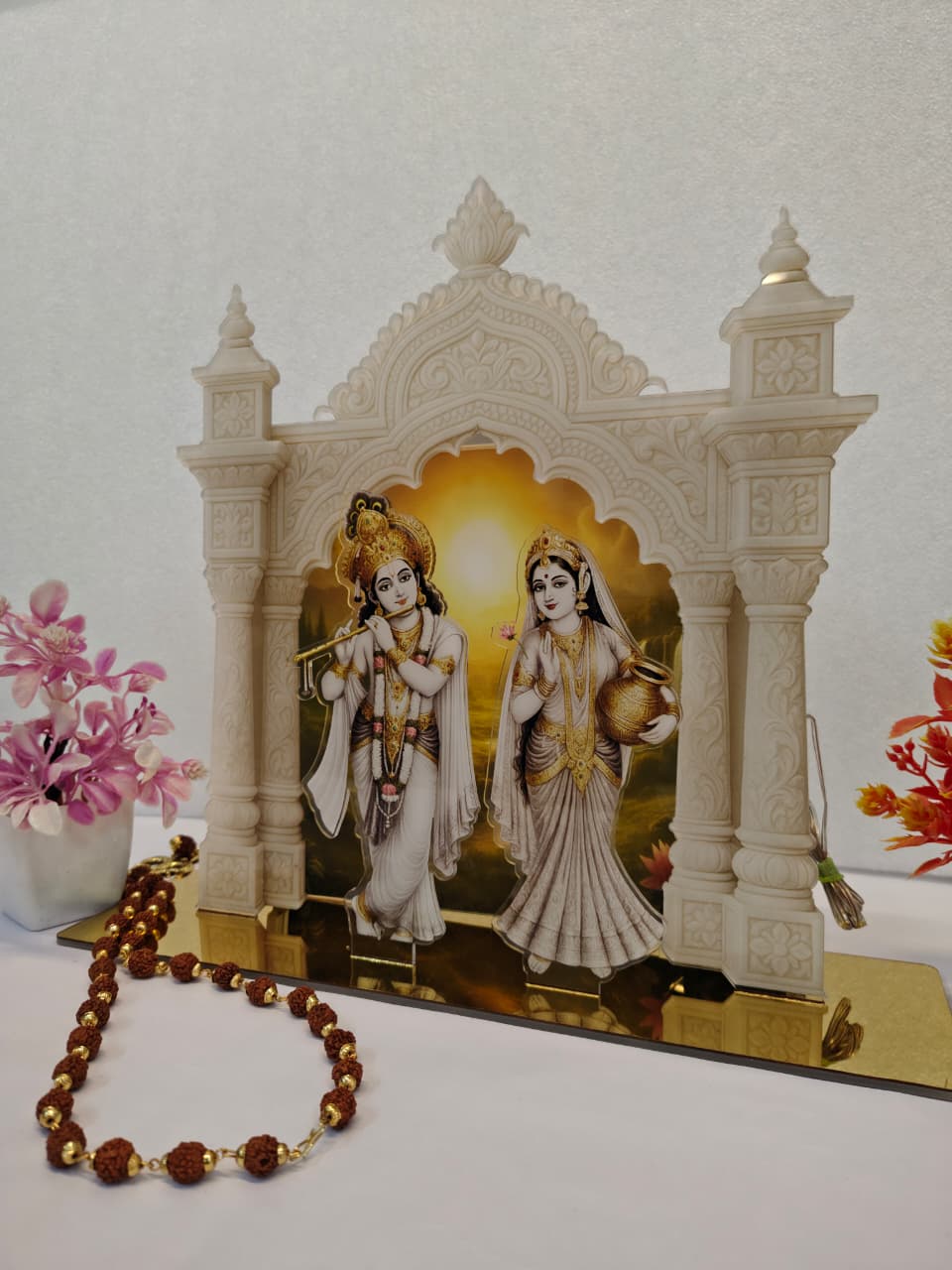 Radha Krishna Acrylic Backlit Sign 10x10 inches
