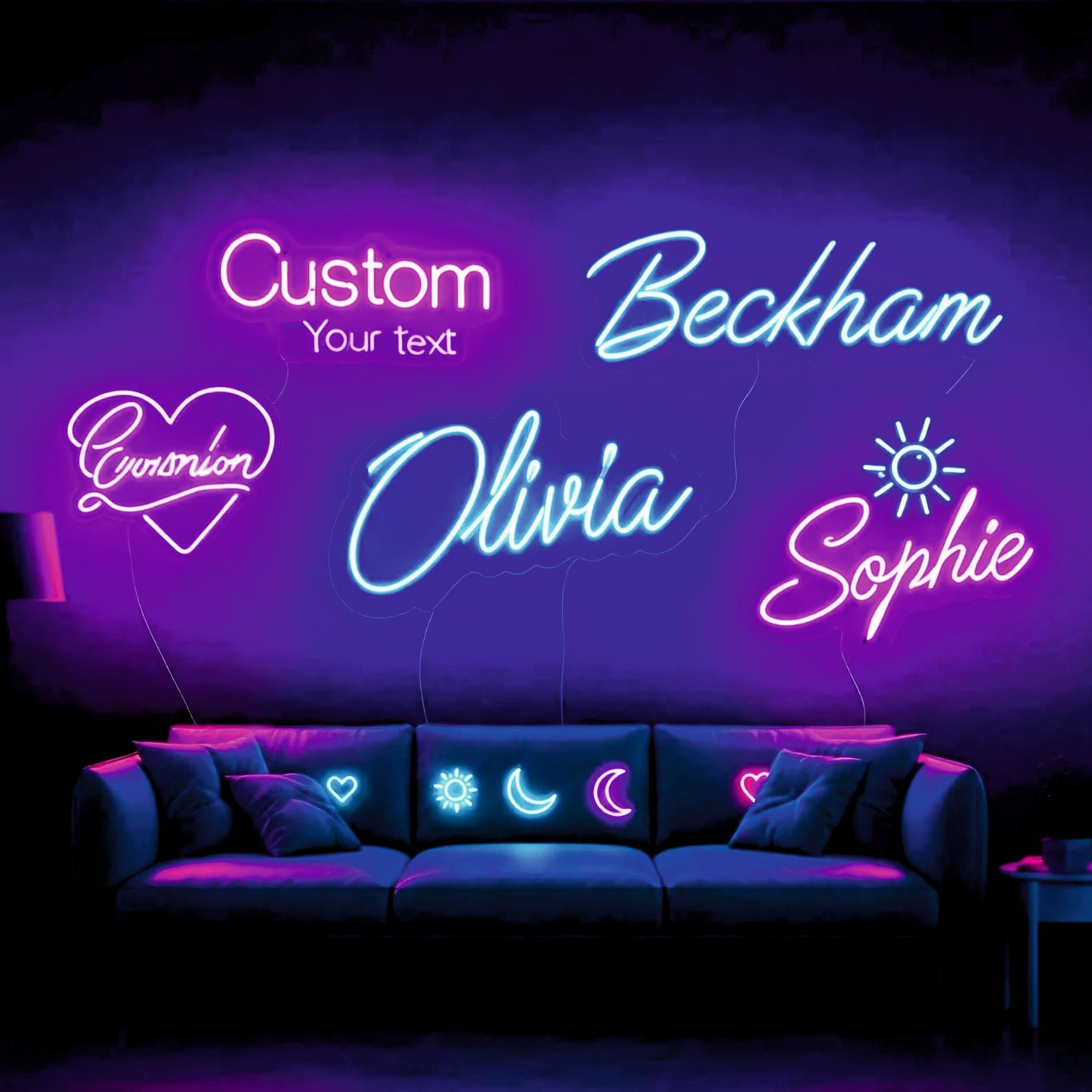 Customized Neon Light Frame With Name