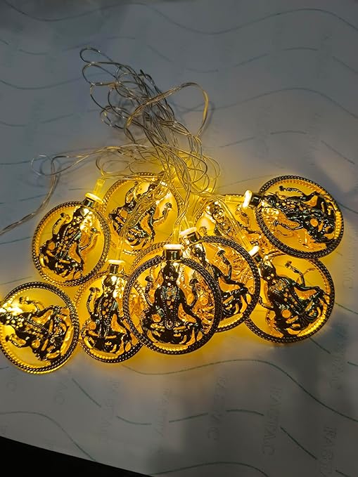 Laxmi ji Metal Light, Diwali puja Decoration Light, Diwali Gift laxmi ji Metal Light