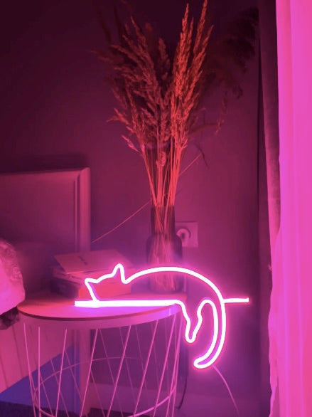 Cat Neon Sign - Homely Arts