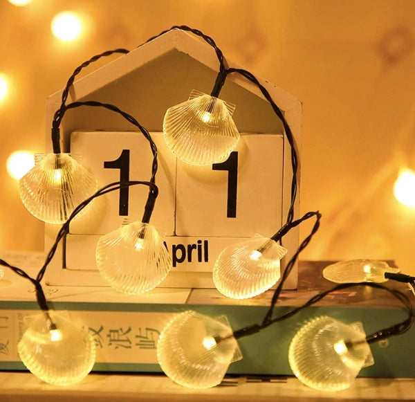Sea Shell Crystal Shaped Led Fairy Light - Homely Arts