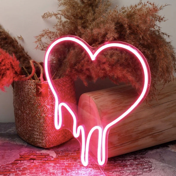 Melting Heart Neon Sign - DIY Kit - Homely Arts