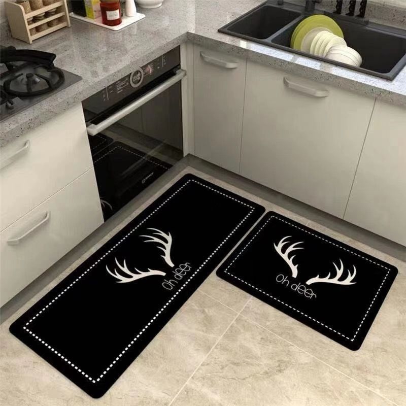 Waterproof Oilproof Kitchen Mat Antislip Bath Mat Soft Bedroom Floor Mat Living Room Carpet - Homely Arts