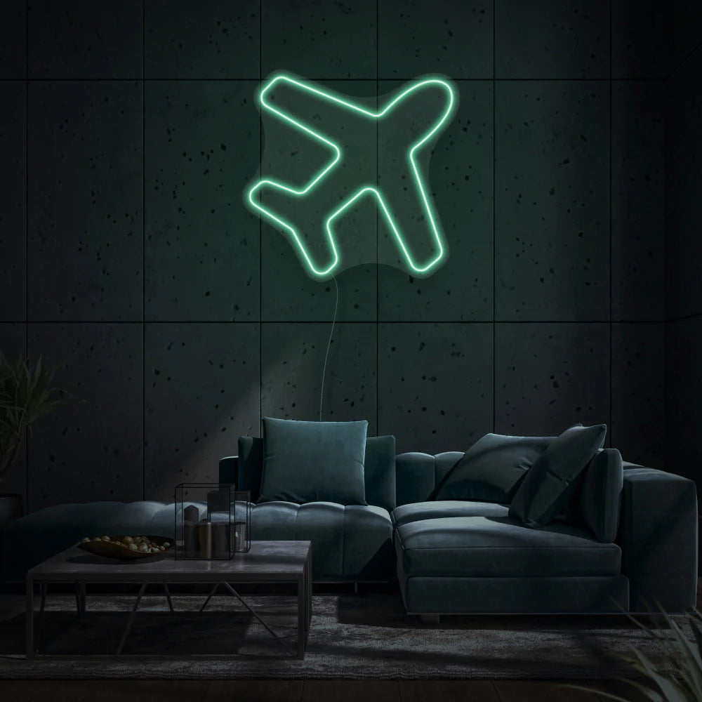Minimalist Airplane Led Neon - DIY Kit - Homely Arts