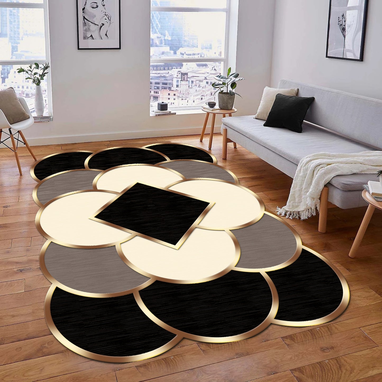 Home Decoration Large Carpet Non-Slip Base Carpet Kitchen Living Room - Homely Arts
