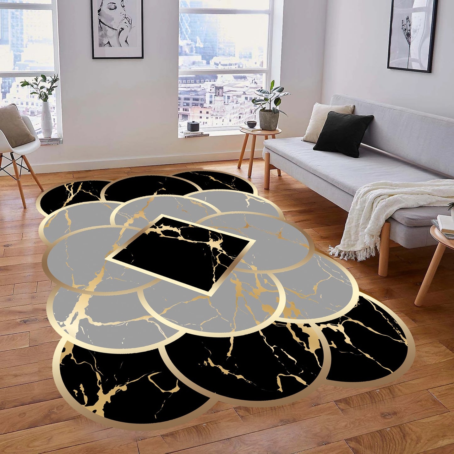 Home Decoration Large Carpet Non-Slip Base Carpet Kitchen Living Room - Homely Arts
