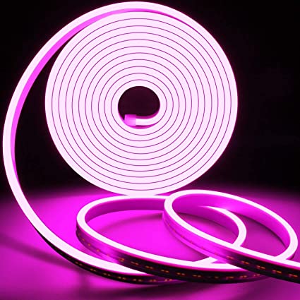 45 Meter Led Mini Neon Lights, Rope Lights, Super Bright for Outdoor Indoor Decoration (Pink light) - Homely Arts