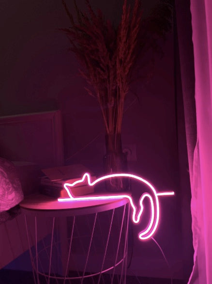 Cat Neon Sign - Homely Arts