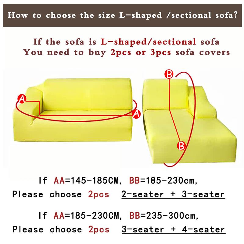 Stretch Sofa Cover Elastic Slipcover Tropical Leaves for Living Room Sectional L Shape Sofa Couch Cover - Homely Arts