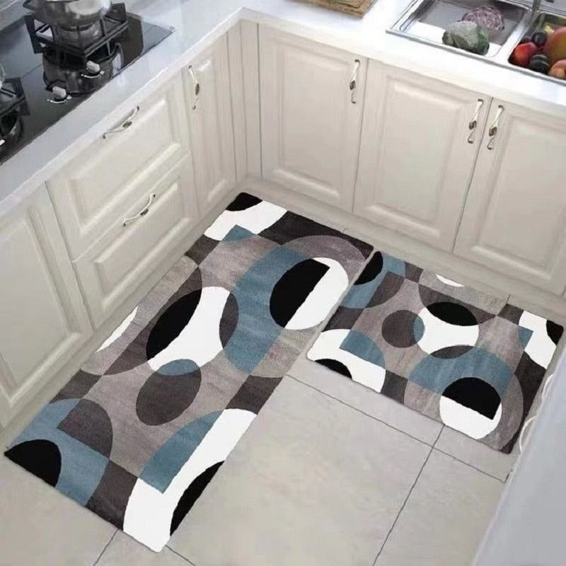 Waterproof Oilproof Kitchen Mat Antislip Bath Mat Soft Bedroom Floor Mat Living Room Carpet - Homely Arts
