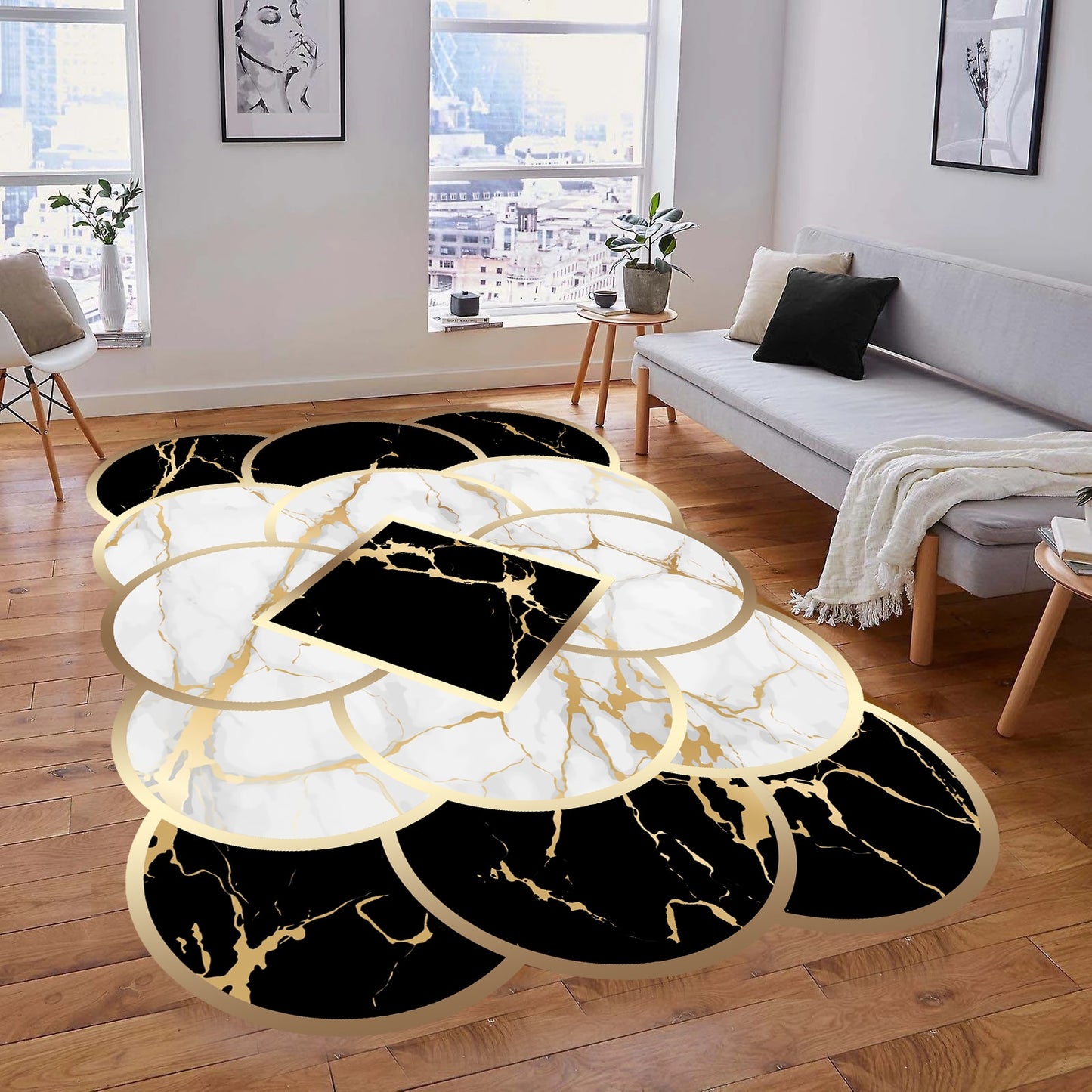 Home Decoration Large Carpet Non-Slip Base Carpet Kitchen Living Room - Homely Arts