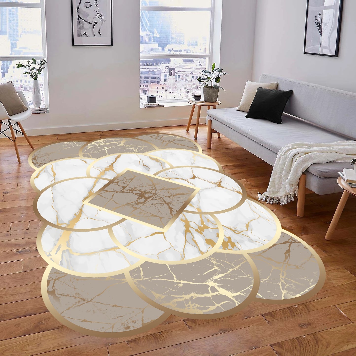 Home Decoration Large Carpet Non-Slip Base Carpet Kitchen Living Room - Homely Arts