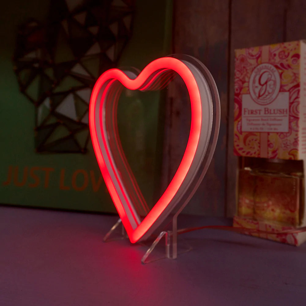 Heart LED Mini Neon Sign - Homely Arts