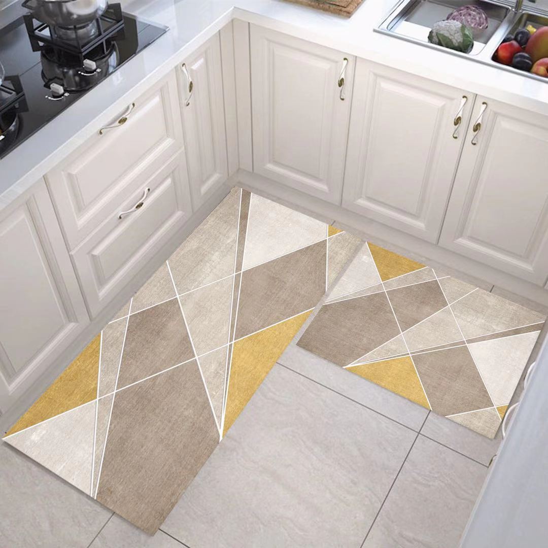 Waterproof Oilproof Kitchen Mat Antislip Bath Mat Soft Bedroom Floor Mat Living Room Carpet - Homely Arts