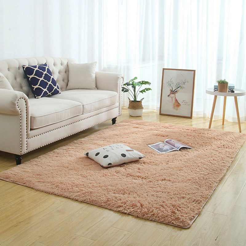 Silky Fluffy Carpet Modern Home Decor Long Plush Shaggy Rug Children's Play Mats - Homely Arts