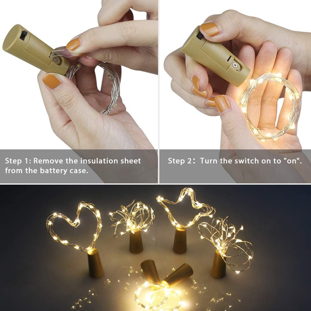 Multi Combo for multi use- Silicon flower, Matt multicolor ball, 2 Cork lights and Moroccan metal ball - Homely Arts