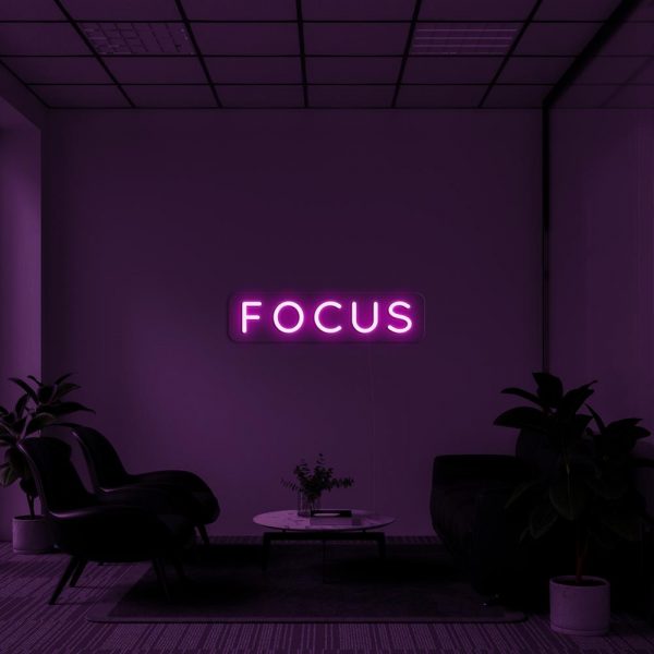 FOCUS Neon LED Sign - Homely Arts