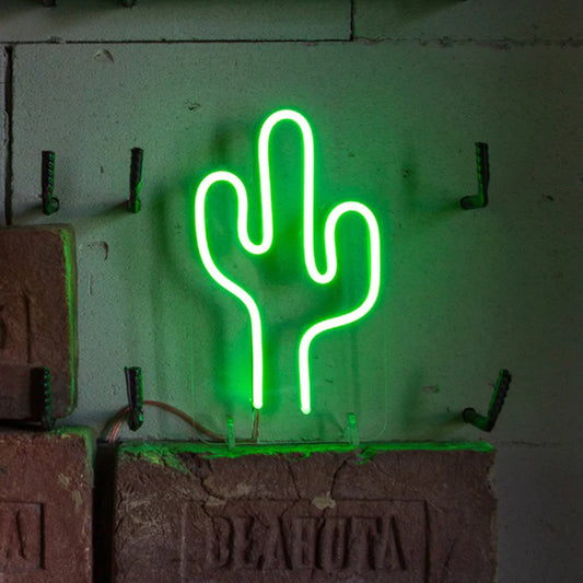 Cactus Mini Neon LED Sign - Homely Arts