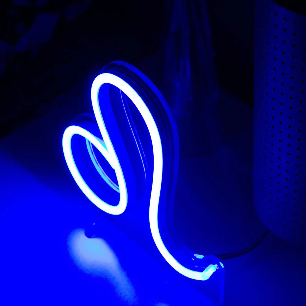 Leo zodiac sign Mini Neon LED Sign - Homely Arts
