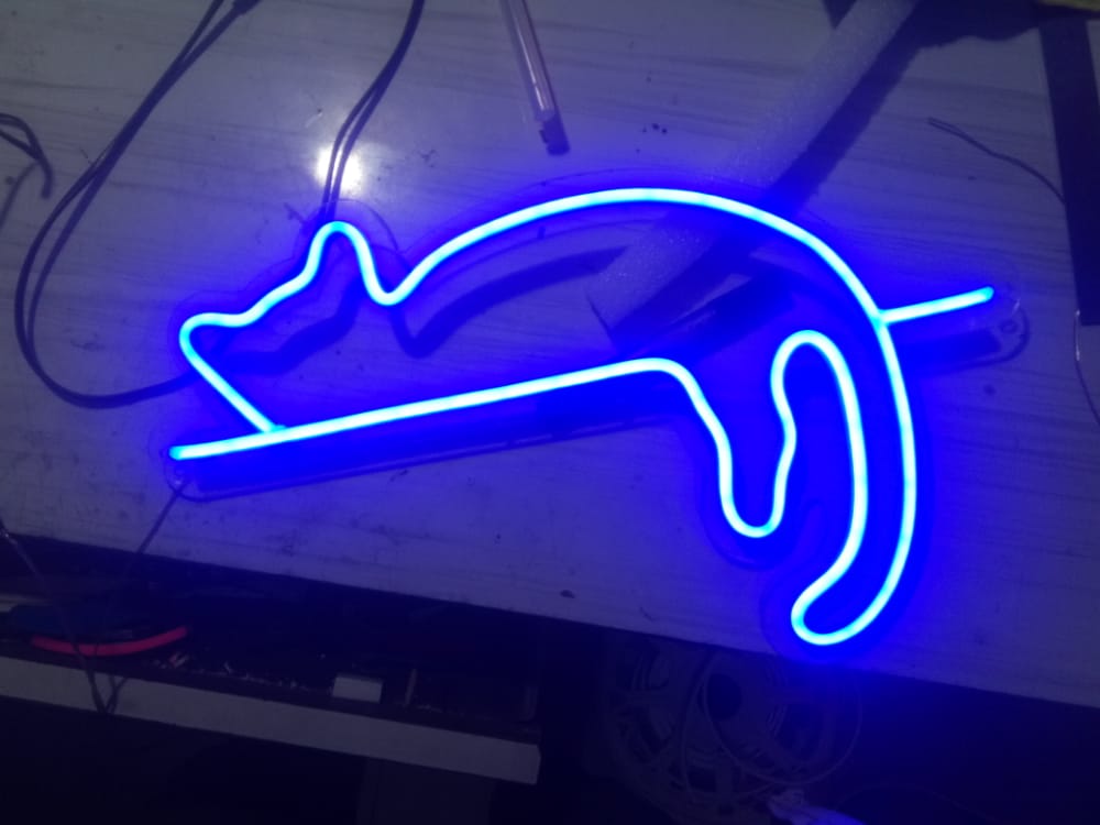Cat Neon Sign - Homely Arts