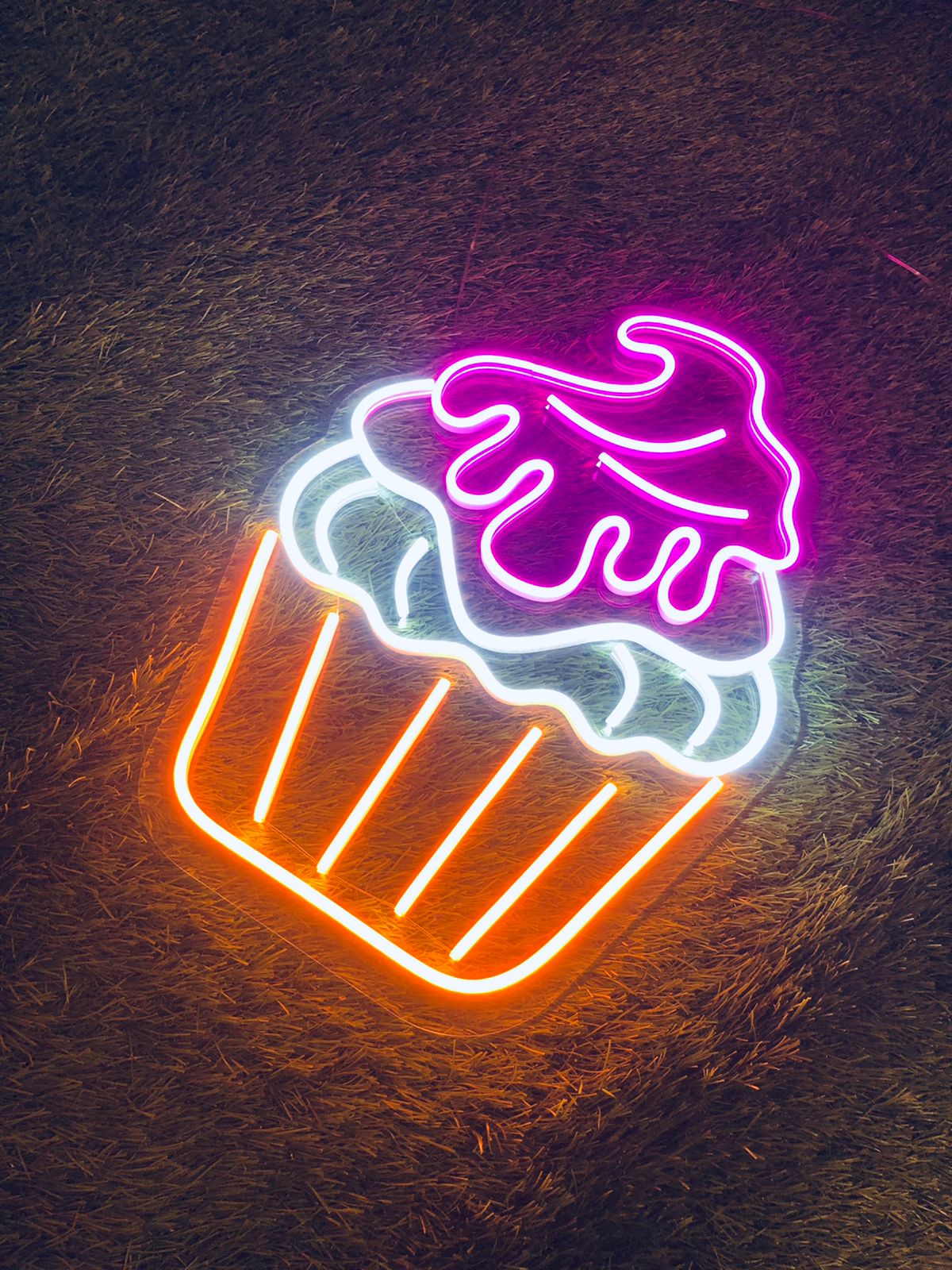 Cupcake Neon Sign, Custom Neon Sign, Neon Sign Bedroom, LED Neon Light - Homely Arts