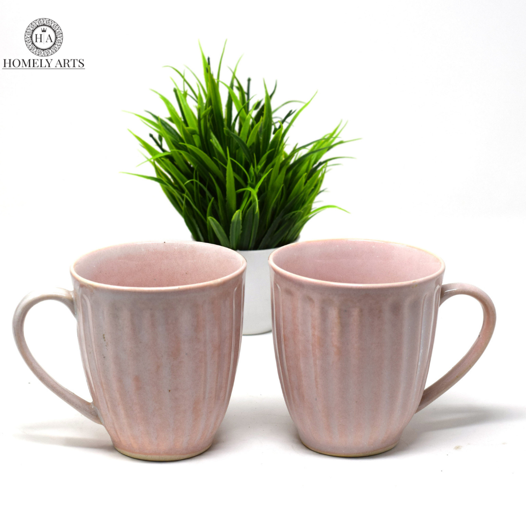 Ceramic Coffee Mug- 2 Mug Set - Homely Arts