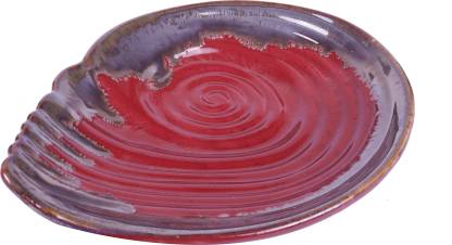 Sea Shell Glazed Ceramic Serving Platter - Homely Arts