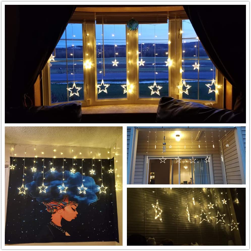 Awesome Combo of Curtain Star Light, Heart Light and 2 Pcs Cork Fairy Light - Homely Arts