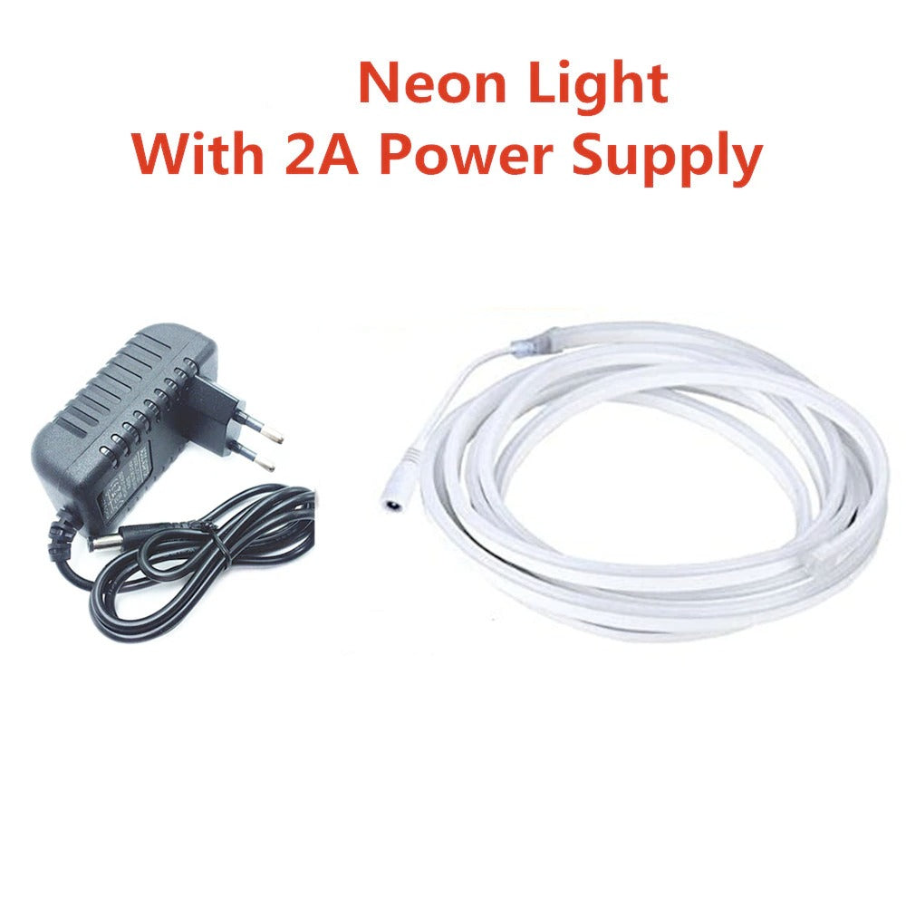 5 Meter Led Mini Neon Lights, Rope Lights, Super Bright for Outdoor Indoor Decoration(White) - Homely Arts