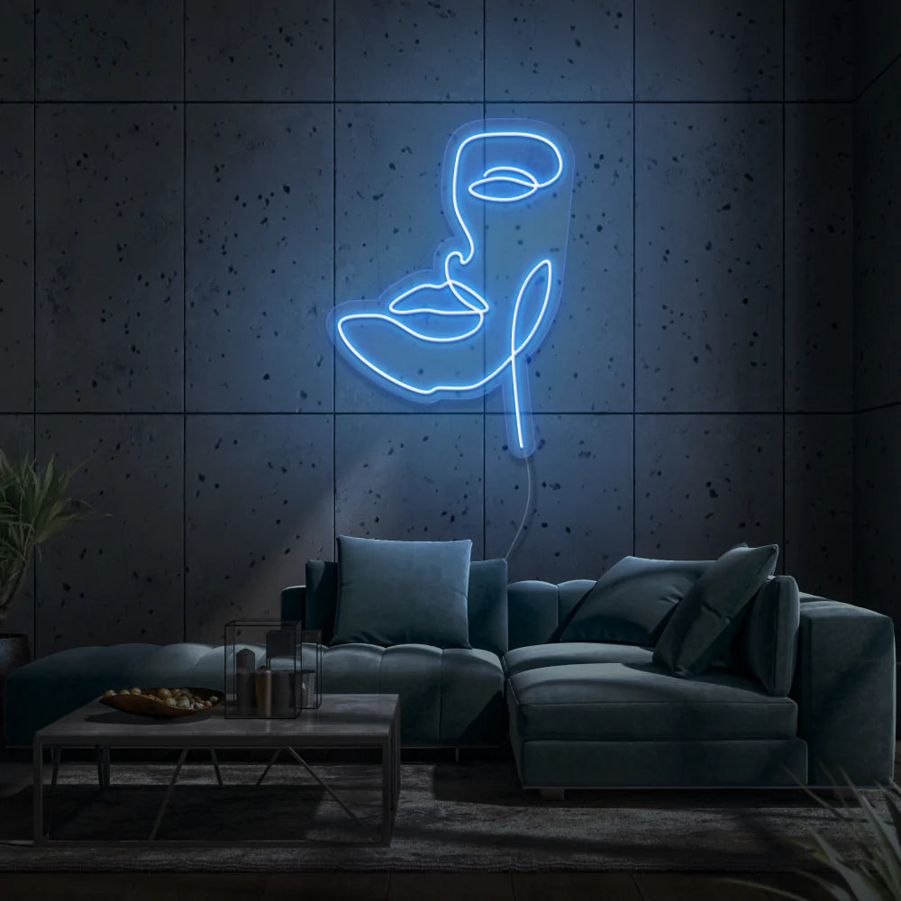 Face LED Neon Sign - Homely Arts