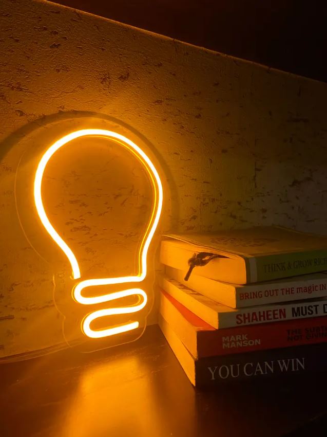 Neon Light Sign- Bulb - Homely Arts